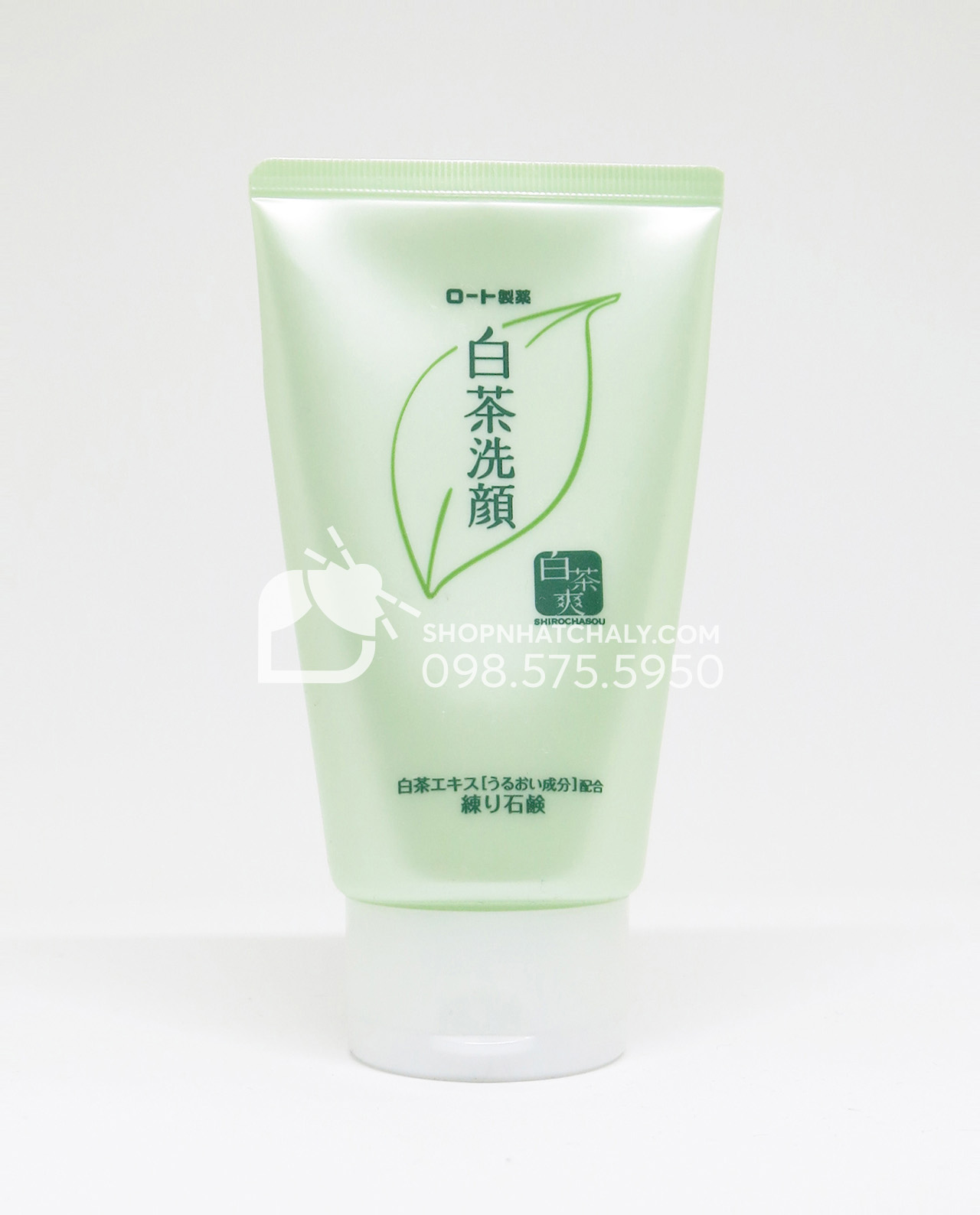 Sữa rửa mặt trà xanh Shirochasou Green Tea Foam Nhật Bản 120gr - 2