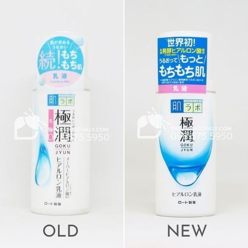 Sua duong am da mat Hada Labo Emulsion 140ml Gokujyun duong am mau moi mau cu 2022