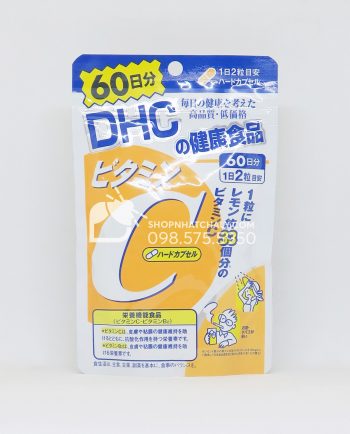 Vien uong vitamin C tu DHC tri tham sam lam sang da- mau moi 2019