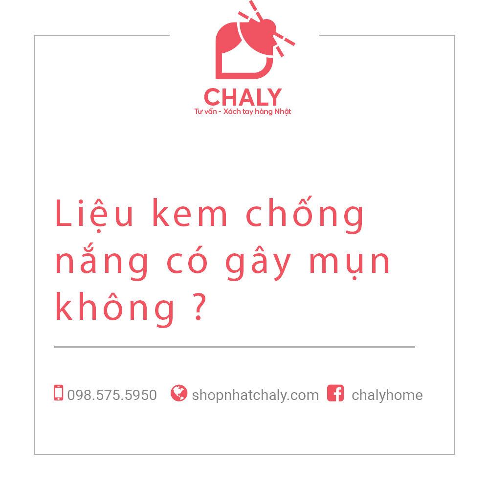 Liệu kem chống nắng có gây mụn không ?