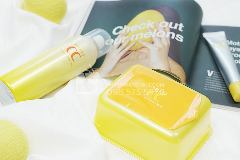 20 miếng Mặt nạ Melano CC đựng trong hộp nhựa vàng có seal