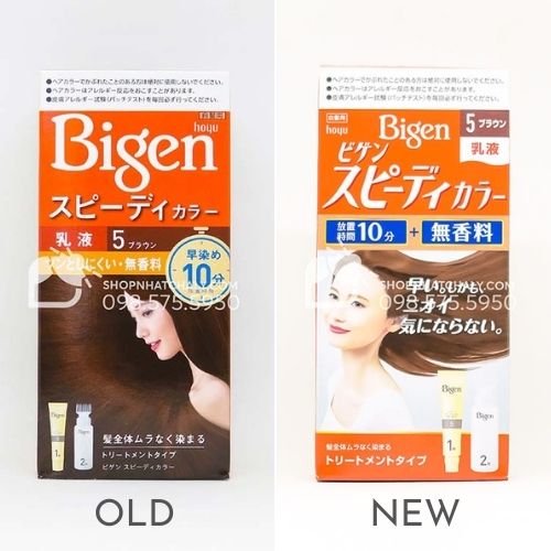 thuoc nhuom toc bigen speedy dang binh 5g mau moi mau cu 2022