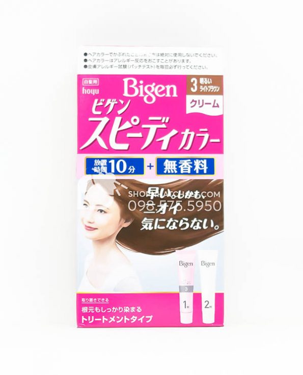 Thuốc nhuộm tóc Nhật tốt Bigen Speedy Hair Color Cream phủ bạc thảo dược  2022 | Shop Nhật Chaly