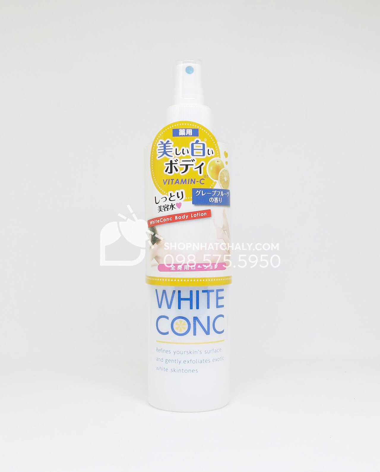 Lotion xịt dưỡng thể trắng da White Conc Nhật Bản