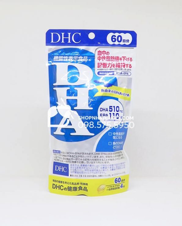 Vien DHA EPA cua DHC giam mo mau bo nao 240 vien 60 ngay