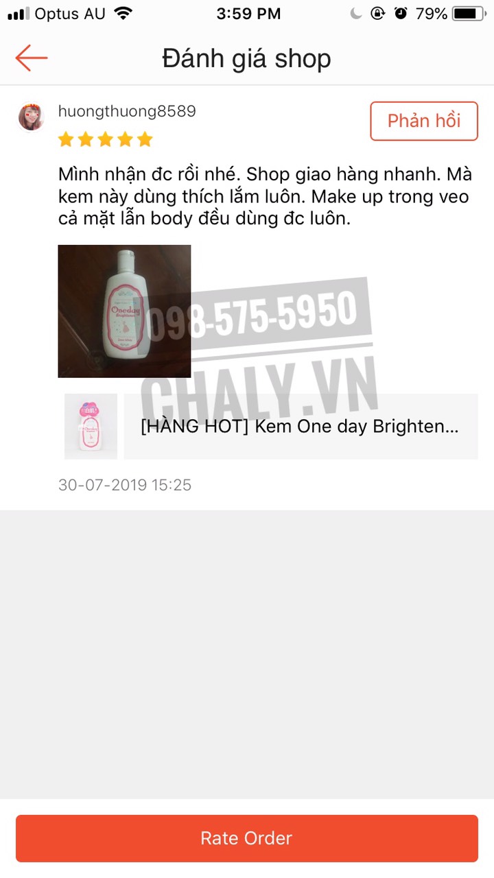 Kem body one day lotion make up trong veo cả mặt lẫn body thích lắm luôn