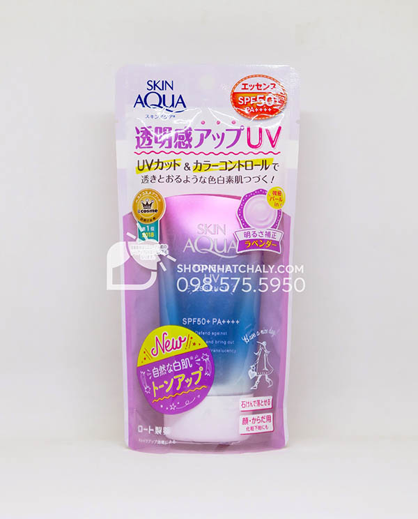 Kem chống nắng nâng tone Skin Aqua Tone Up UV mẫu mới hot vừa về | Shop Nhật Chaly