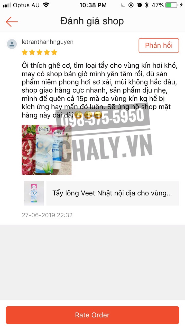 "Để hẳn 15p kem Veet trên da vùng kín nhưng ko hề bị kích ứng"