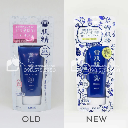 Kem chong nang Kose Sekkisei Skincare UV Gel 80g Nhat mau moi mau cu 2021