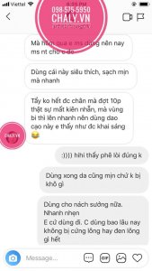 Review của bạn D trên instagram