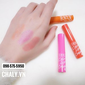 3 màu son DHC Color Lip Cream rất xinh xắn nhẹ nhàng. Độ dưỡng tốt