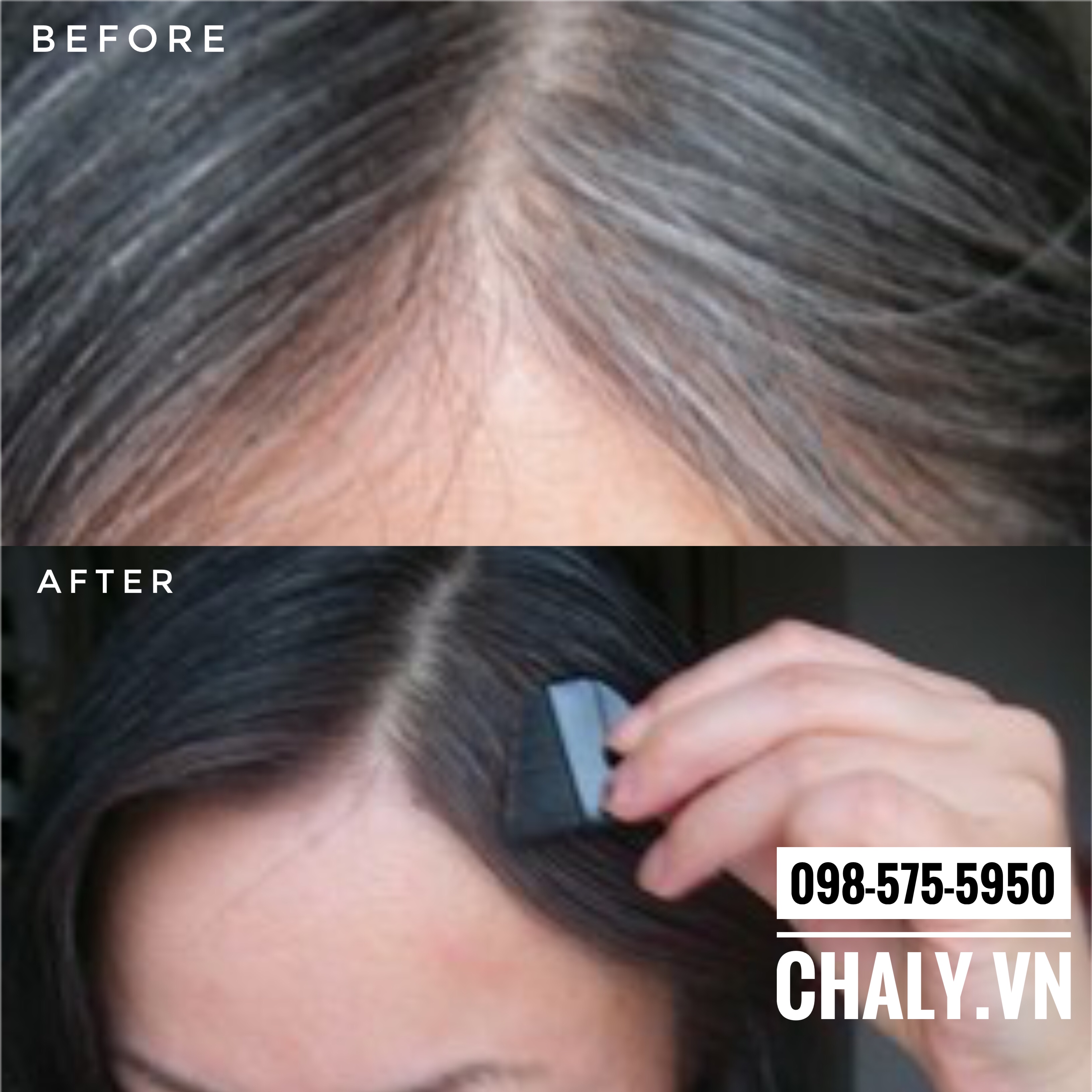 Review Nhuộm tóc tạm thời Nhật DHC Quick Retouch Hair Color