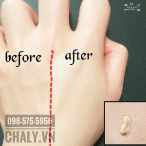 Kem lót trang điểm Chacott enriching base nhật có khả năng che phủ tốt, nâng tông da nhẹ nhàng, hoàn toàn không nặng da