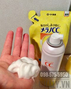 Sữa rửa ráy dạng bọt mịn CC Melano facial foam của Nhật không những rửa sạch thâm thúy chân lông hùn hạn chế nhọt và đầu thâm mà còn phải chăm sóc domain authority White sáng sủa hơn