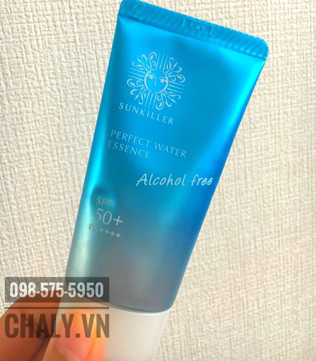 Kem chống nắng vật lý Sunkiller sunscreen màu xanh của Nhật không cồn, an toàn cho cả bạn gái dị ứng với cồn trong mỹ phẩm nhé