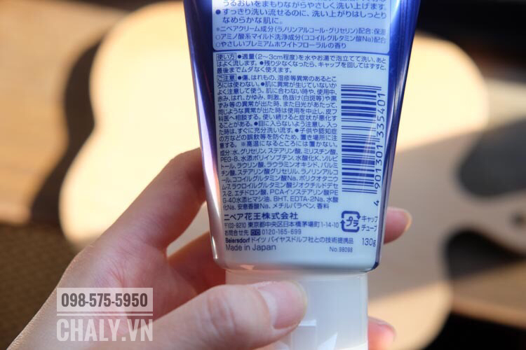 Tuýp srm Nivea của Nhật moisture phù hợp với da thiên khô hoặc da khô