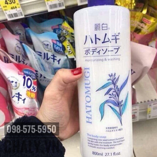 Sữa tắm ý dĩ chai lớn 800ml với giá vừa phải, rất dễ mua dễ dùng