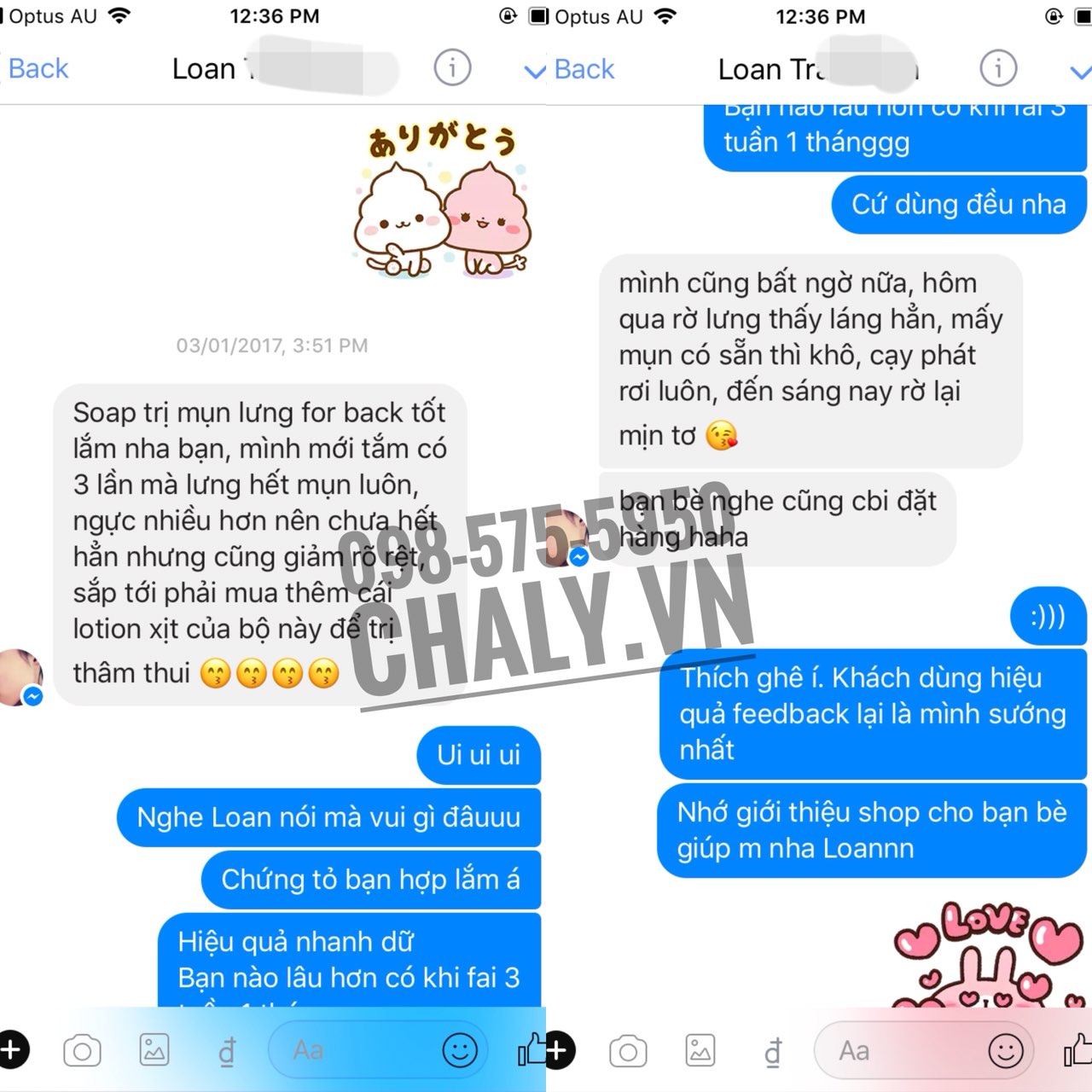 Bạn L khách fb review thuốc trị mụn lưng ở nhật bản for back medicated