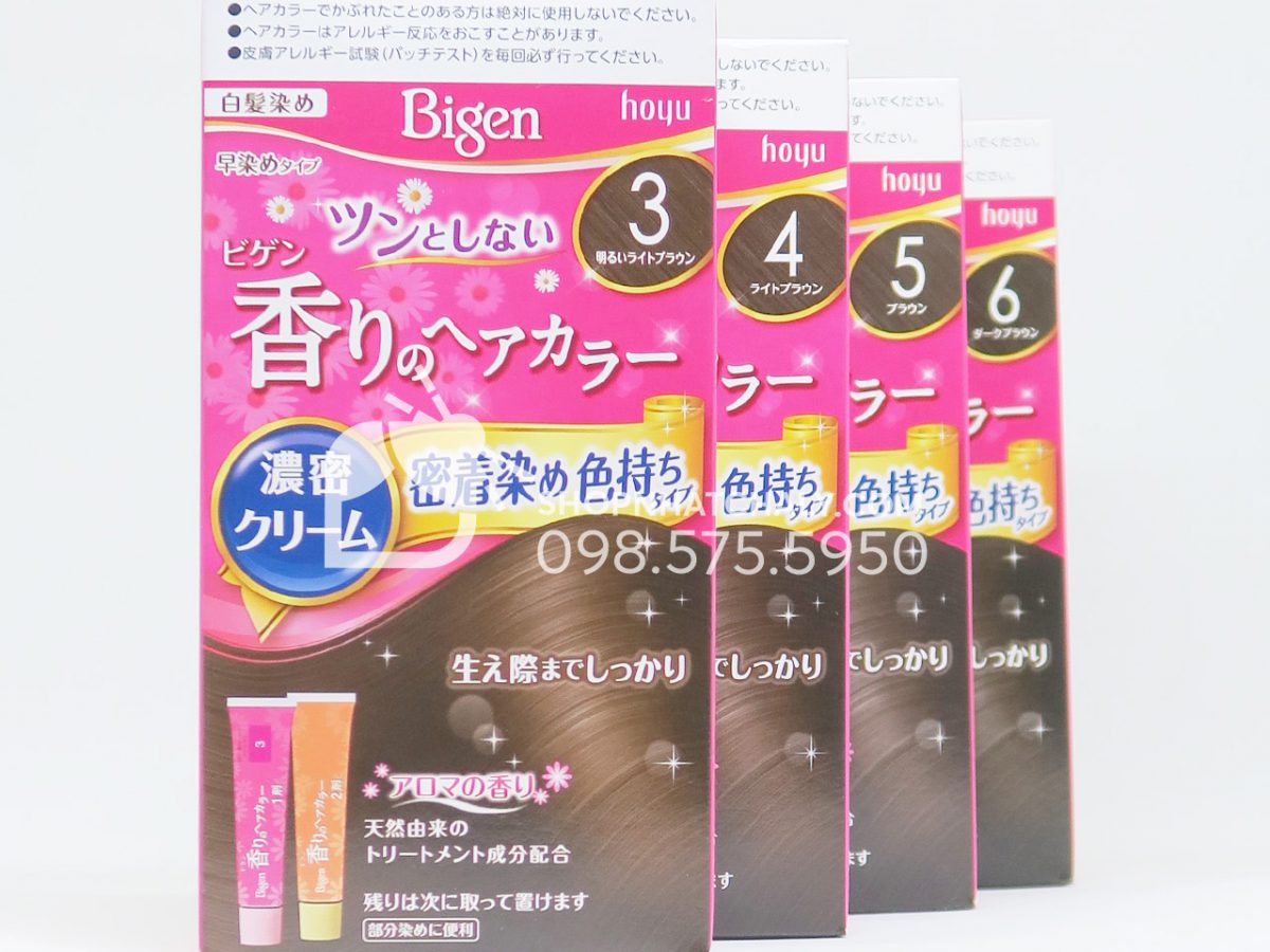 Thuốc nhuộm tóc bạc Bigen của Nhật Flavored Hair Color hương cây cỏ | Shop  Nhật Chaly