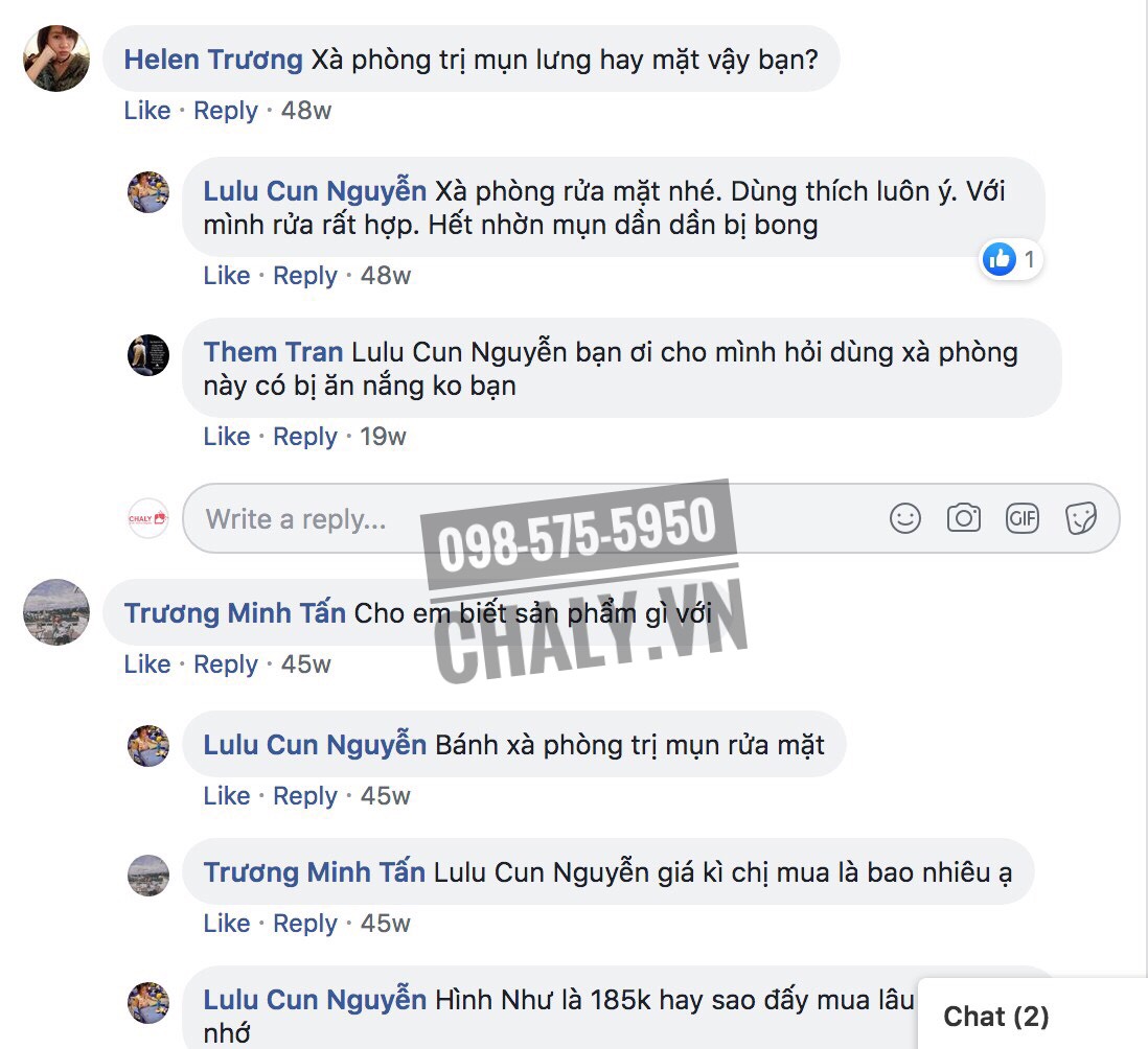 Review xà phòng trị mụn đầu đen Nhật Bản trên facebook Chaly