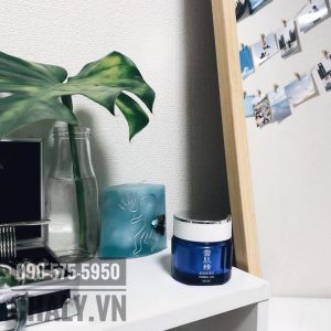 Kem dưỡng đa năng Kose Sekkisei herbal gel review cao bởi texture dạng kem lai gel vô cùng lỏng mịn, nhẹ da, thấm nhanh không hề nhờn dính