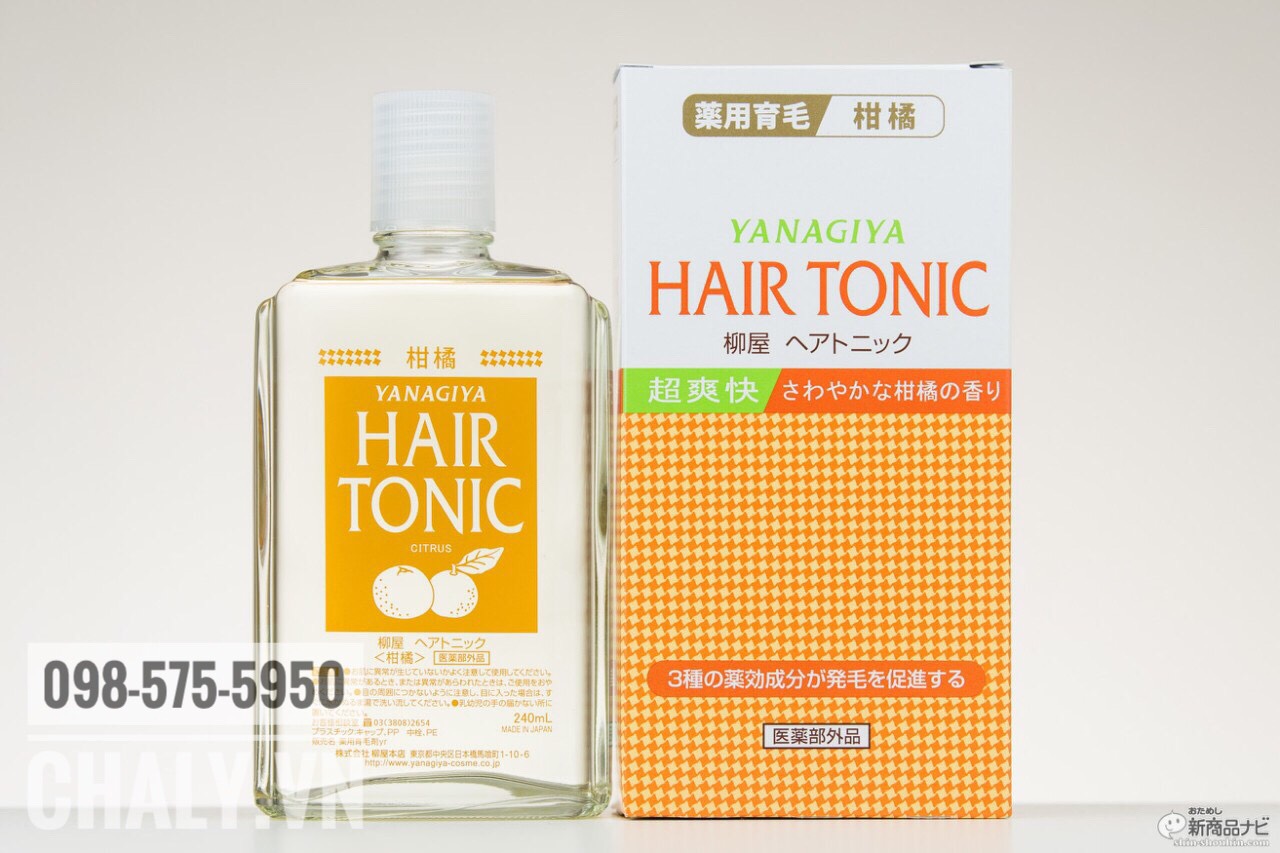 Tinh dầu bưởi của Nhật Yanagiya màu vàng giảm rụng và kích thích mọc tóc hiệu quả từ thành phần thiên nhiên