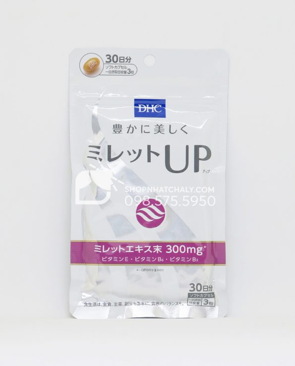 Viên thuốc uống DHC Millet Up Nhật trị rụng tóc, kích mọc tóc, giảm hói