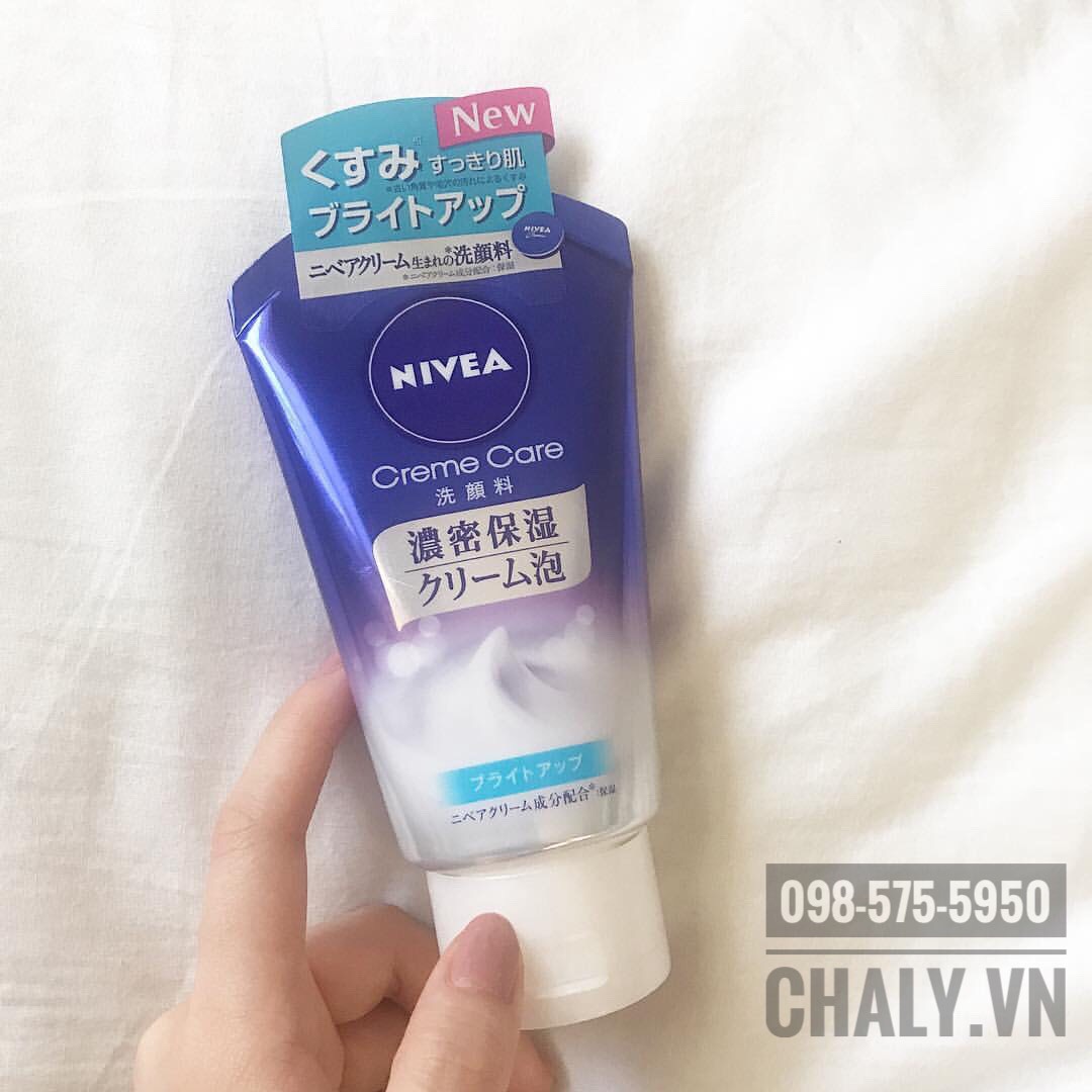 Tuýp srm Nhật nivea creme care bright up dưỡng trắng