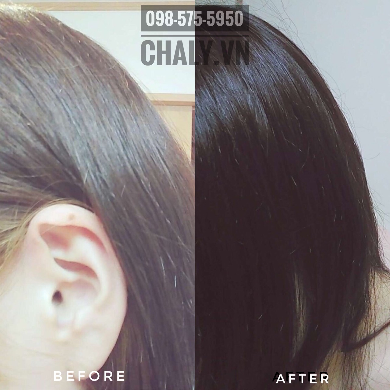 Hình ảnh thực tế mình đã tẩy màu tóc nhuộm vàng với bọt tẩy tóc Kao Liese của Nhật