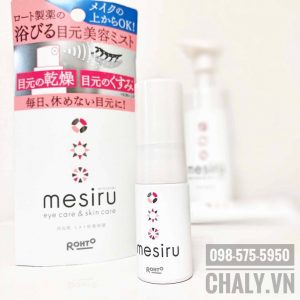 Xịt khoáng của Nhật Bản Mesiru eyecare & skincare chuyên chăm sóc vùng da mắt mỏng manh và nuôi dưỡng lông mi khoẻ, giảm gãy rụng
