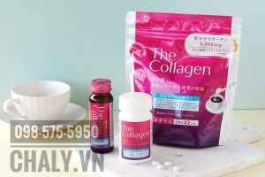 Trọn bộ viên, bột và nước The Collagen Shiseido Nhật cực kì được yêu thích ở khắp châu Á