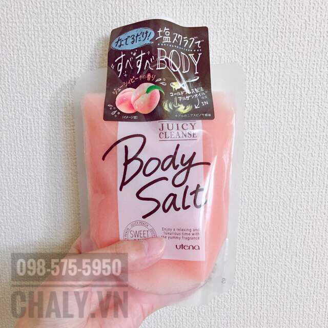 Công dụng của muối tắm body salt của Utena Nhật tốt, mùi hương lại dễ chịu, giá mềm nên rất được ưa thích