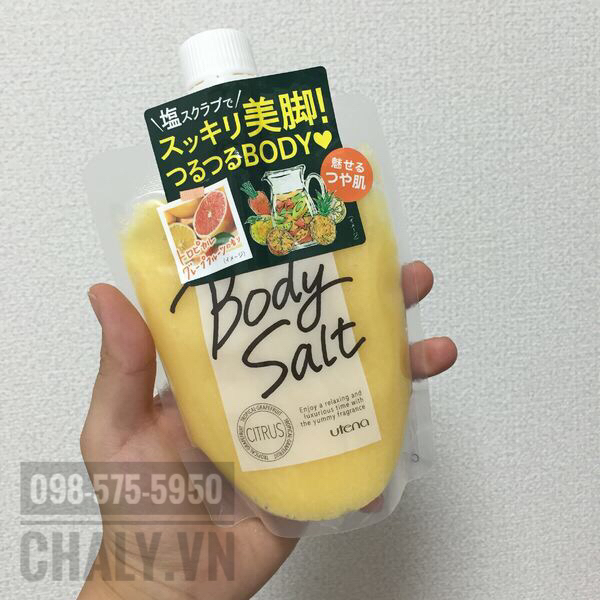 Tắm muối có tác dụng gì? Body salt citrus không chỉ làm sạch da chết mà còn giúp chân thon gọn, se khít lỗ chân lông và dưỡng trắng da body hiệu quả nhờ vitamin C