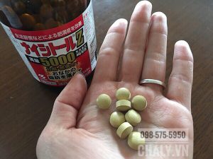 Thuốc giảm mỡ bụng của Nhật 5000mg Kobayashi Naishitoru Z dạng viên nén, không mùi vị dễ uống, thành phần 100% thảo dược