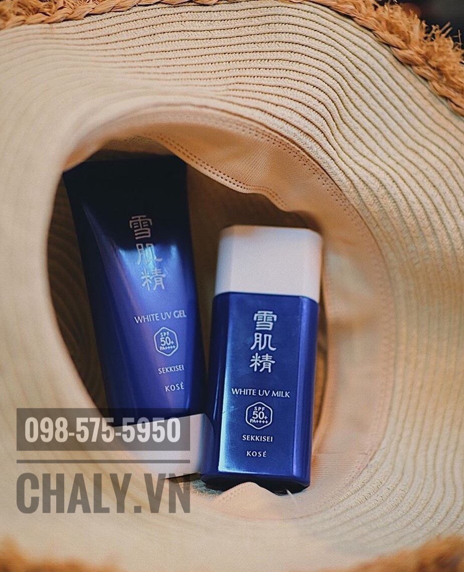 Thành phần kem chống nắng Kose dạng milk và gel không khác nhau nhiều, nên hiệu quả dưỡng trắng, chống lão hoá không thay đổi