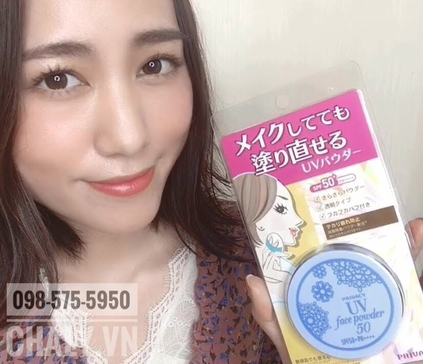 Phấn chống nắng nào tốt nhất Nhật hiện nay? Với quá nhiều ưu điểm trong 1 hũ phấn mà chỉ có cái giá mềm thế này thì quá xứng đáng để vote Privacy UV face powder là hũ phấn phủ chống nắng tuyệt vời nhất