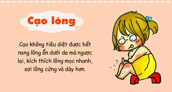 Nếu dùng dao cạo không chuyên dụng không chỉ làm lông mọc nhanh mà còn mọc dày và cứng