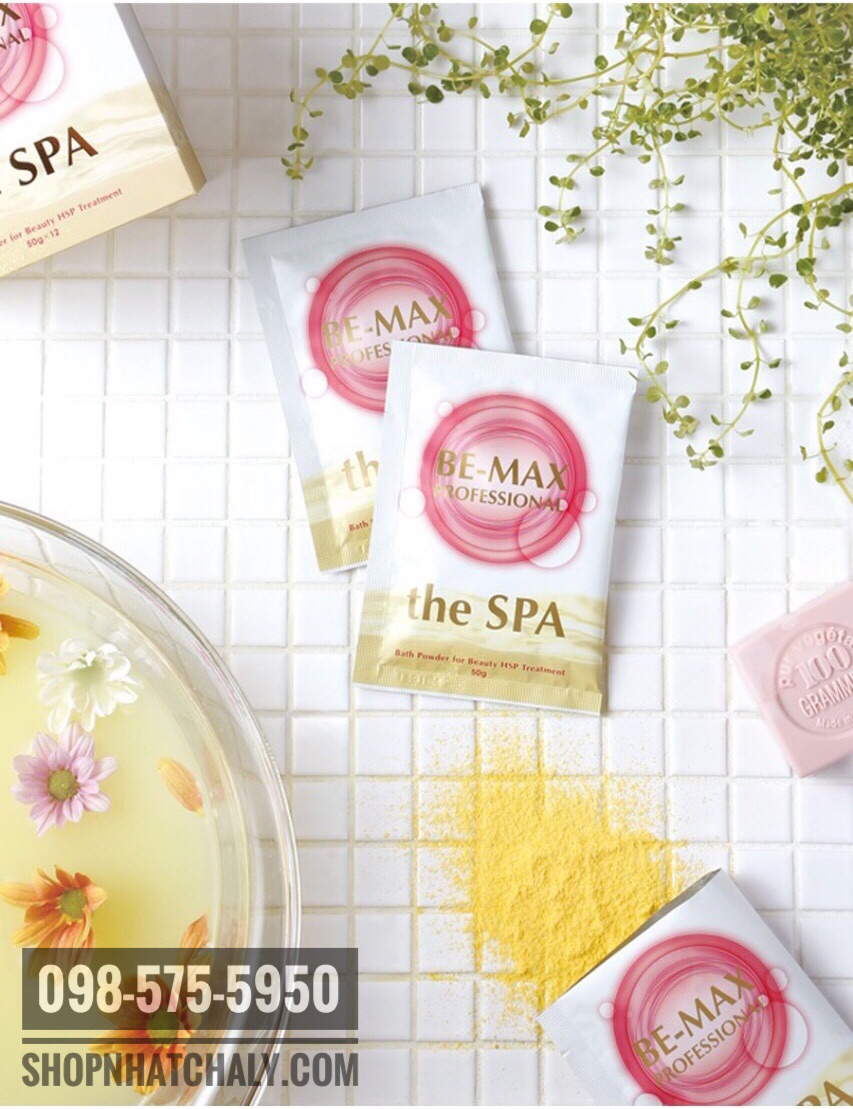 muoi tam trang Be Max The Spa Bath Powder nhat 01