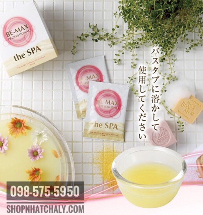 muoi tam trang Be Max The Spa Bath Powder nhat 04