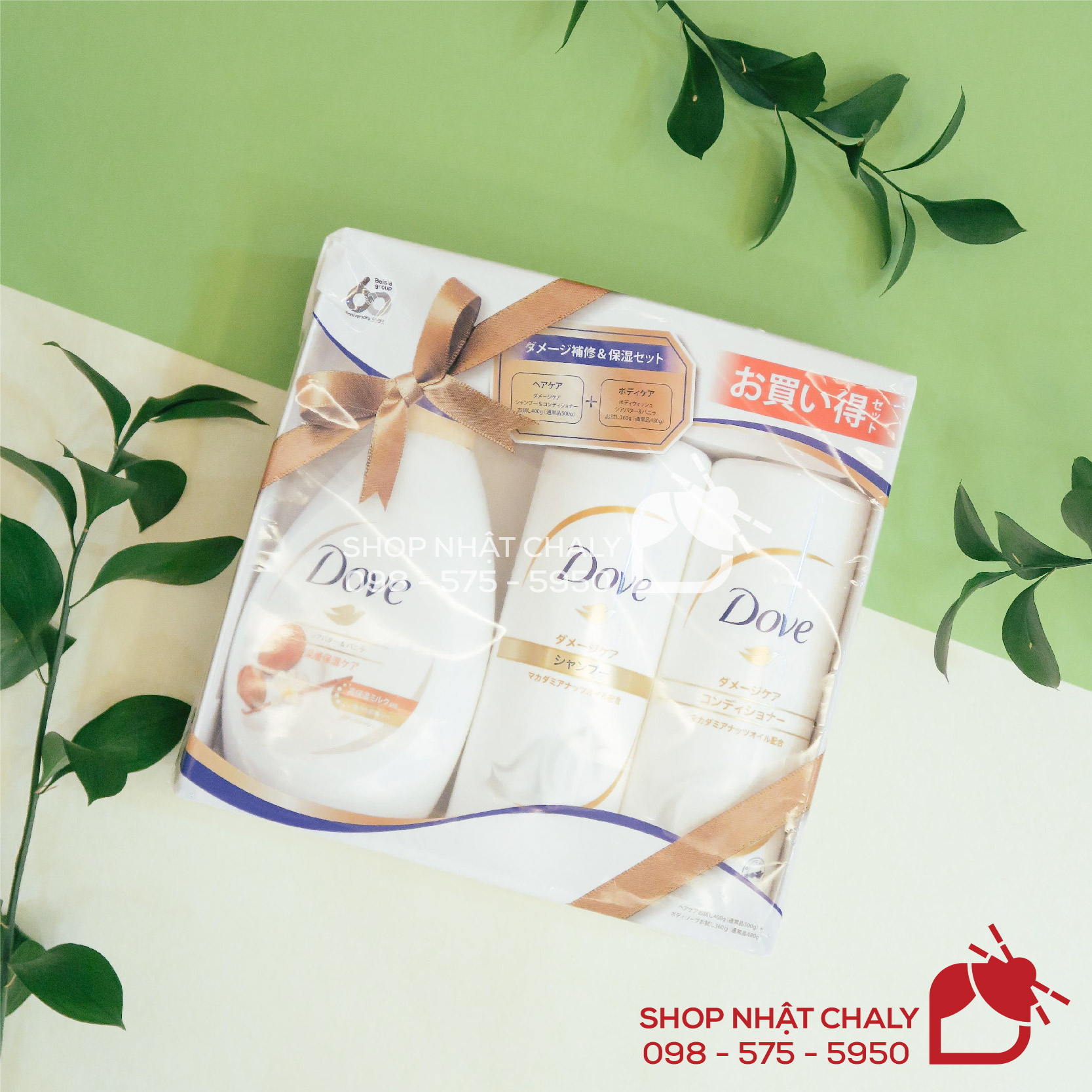 Bộ dầu gội xả tắm Dove Made in Japan với giá thành bình dân, bao bì đẹp, chất lượng tốt thường được lựa chọn để làm quà tặng trong những dịp đặc biệt