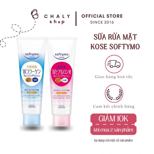 Sữa rửa mặt Kose Softymo Cleansing Wash Nhật Bản