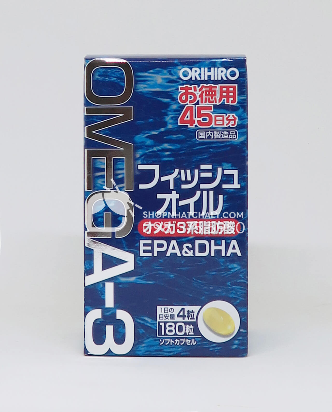 Viên dầu cá Omega 3 Orihiro Nhật Bản hộp 180 viên - Shop ...