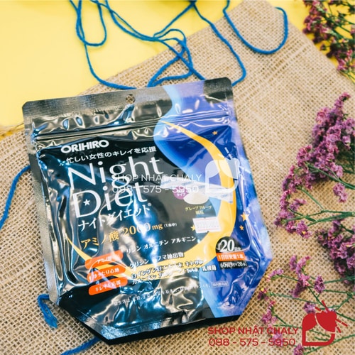 Top viên uống giảm cân của Nhật từ rau củ quả - Viên enzyme giảm cân đêm Shinya koso night diet