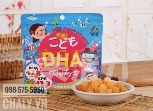 Mỗi gói viên uống bổ não DHA EPA cho bé gồm 90 viên dùng trong 30 ngày