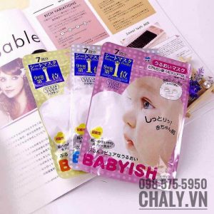 Mặt nạ Babyish mask 7 miếng của Kose Cosmeport đứng top 1 mặt nạ Nhật liên tục nhiều tháng, là mặt nạ siêu hot ở Nhật