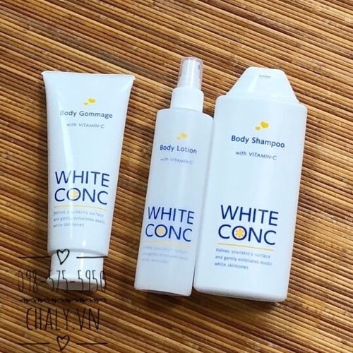 Mình dùng nguyên bộ dưỡng trắng white conc 3 sản phẩm này trong 6 tháng da sáng bật lên phải hơn 1 tông