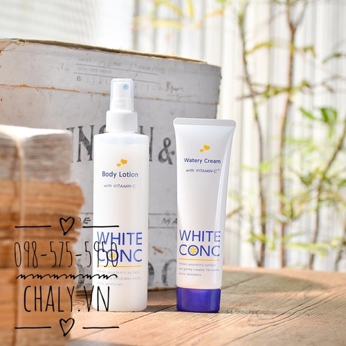 Tuýp White Conc watery cream tuy nhỏ xinh nhưng có võ, dưỡng trắng ổn, thẩm thấu nhanh và hoàn toàn không nhờn dính