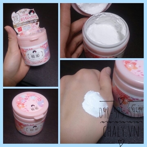 Mặt nạ Kouji Hime Face Pack giúp sạm xỉn mờ hẳn và lỗ chân lông cũng không còn rõ rệt
