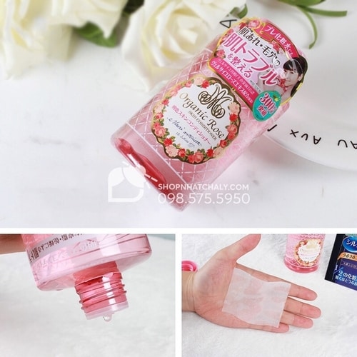 Nước hoa hồng Organic Rose sở hữu tới hơn 4500 review khen ngợi trên Cosme Japan, là dòng toner đỉnh nhất của hãng Meisoku Nhật Bản