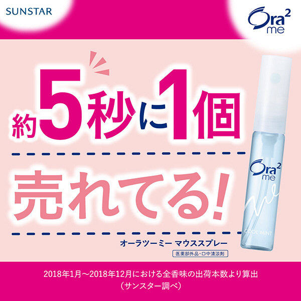 Cứ 5 giây lại có 1 chai Ora Sunstar Breath Fine được bán ra ở Nhật